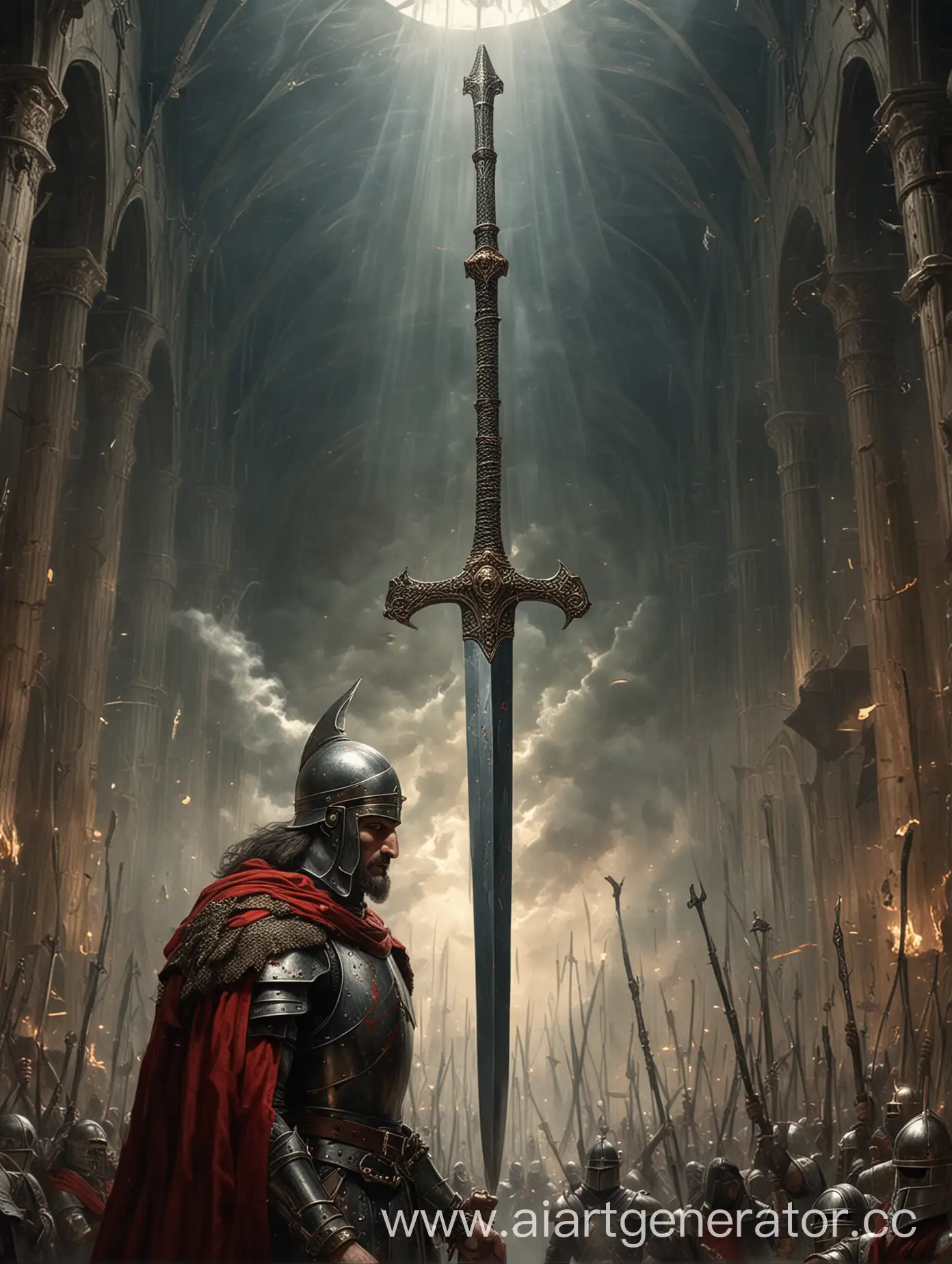 Knight-Under-the-Sword-of-Damocles