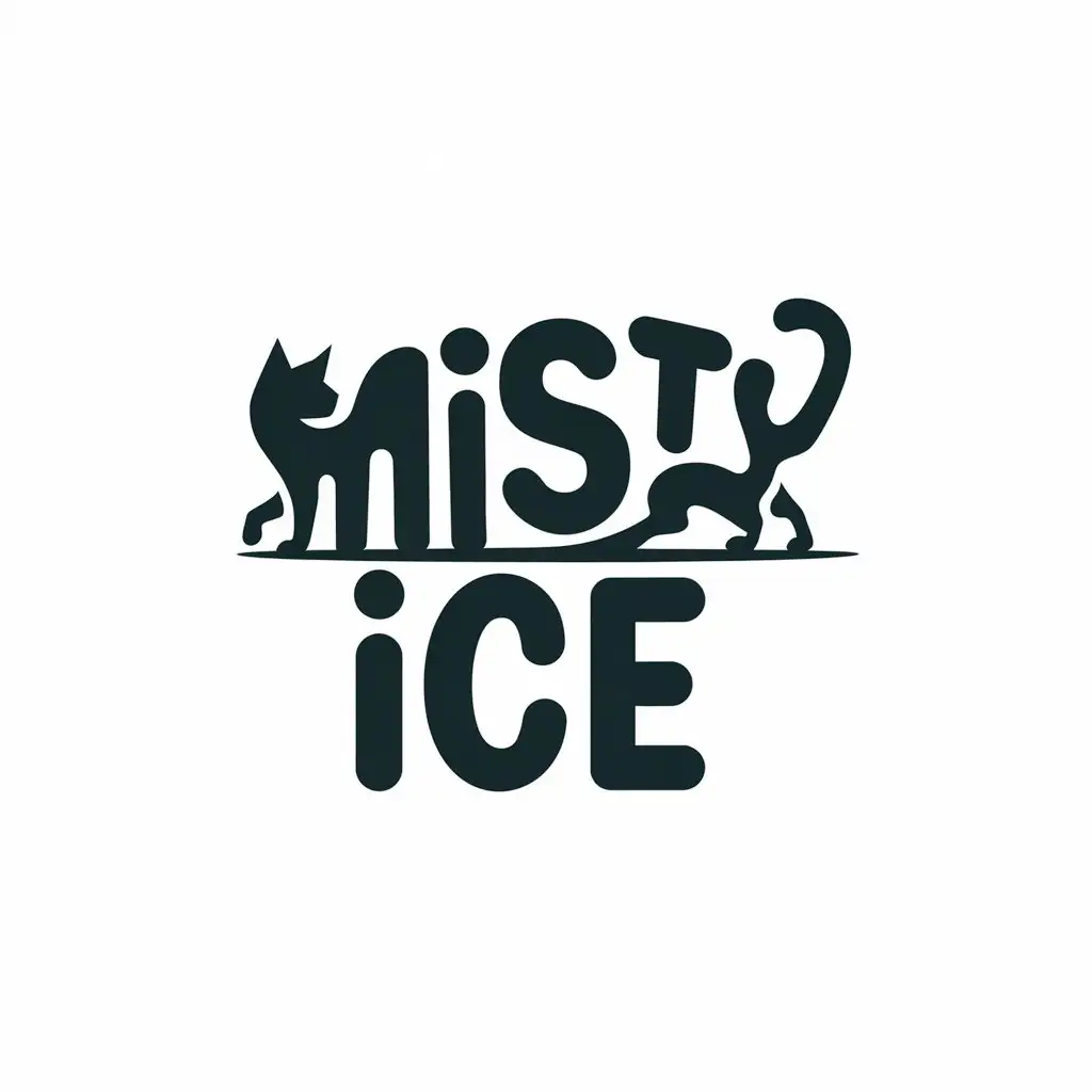 LOGO-Design-for-Misty-Ice-CatInspired-Logo-for-Animals-Pets-Industry