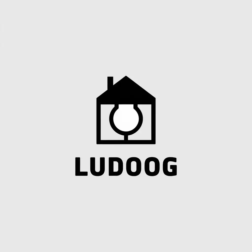 LOGO-Design-for-LudooG-Minimalistic-Lighting-Fixture-with-Creativity-Spark