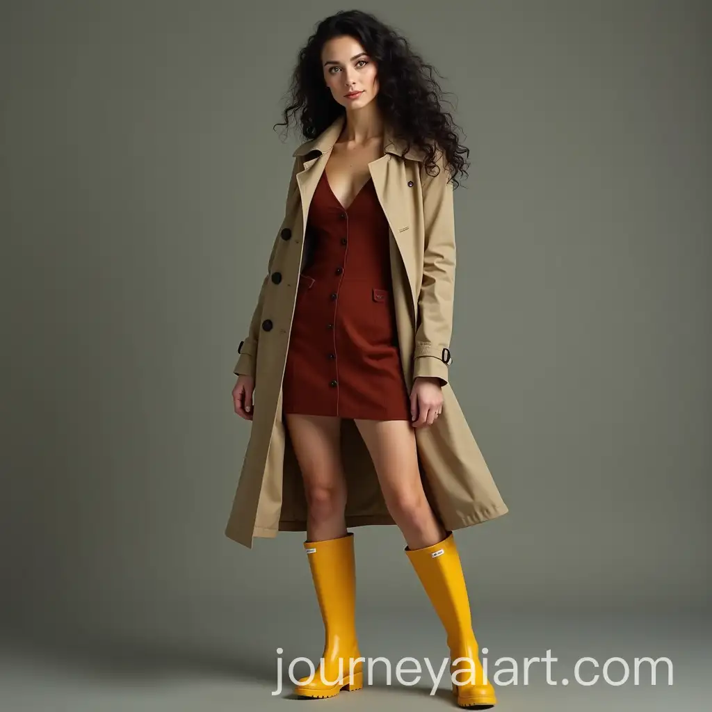 Mature-Woman-in-Stylish-Autumn-Outfit-with-Rubber-Boots