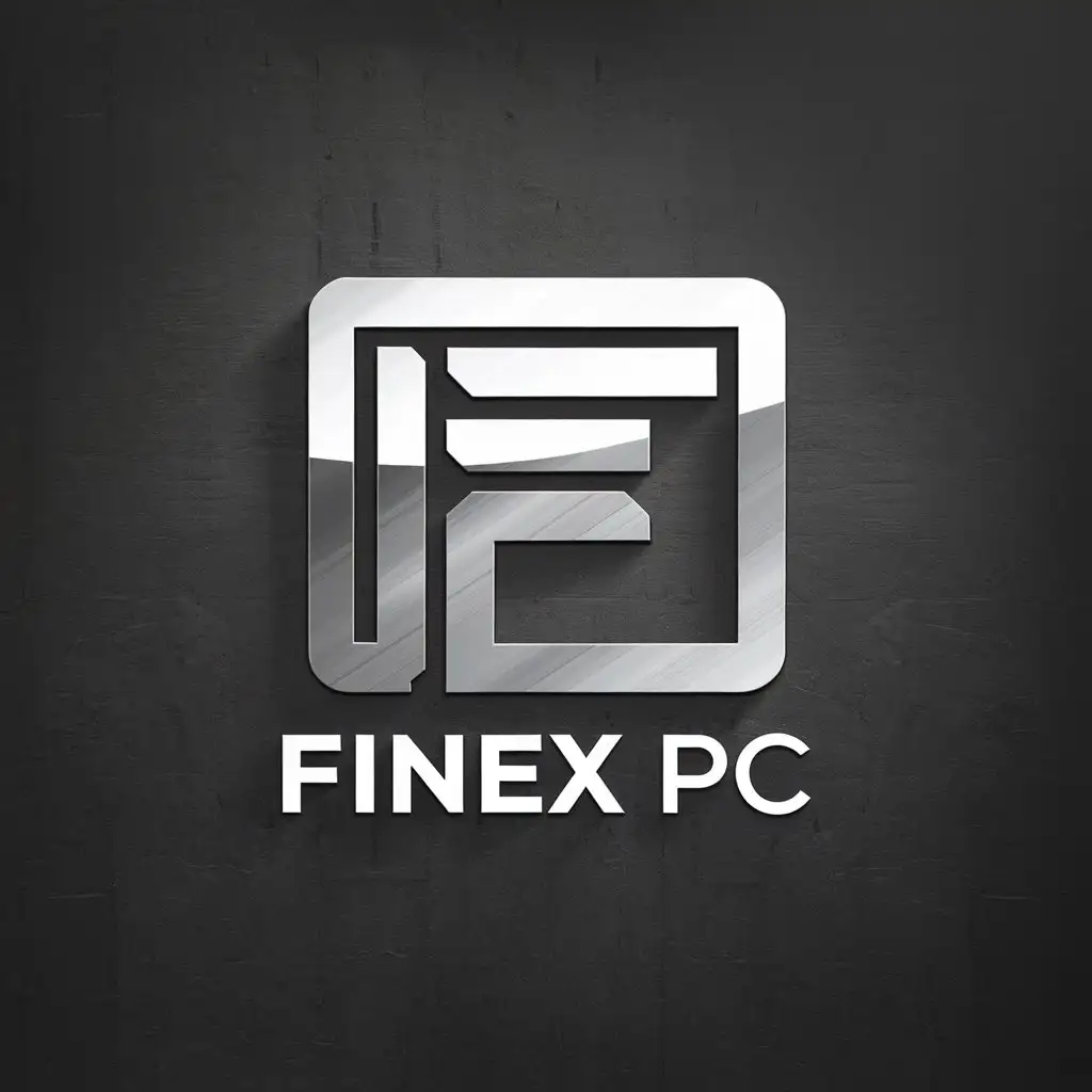 LOGO-Design-for-Finex-PC-Minimalist-Style-with-Computer-Icon-and-Clear-Background