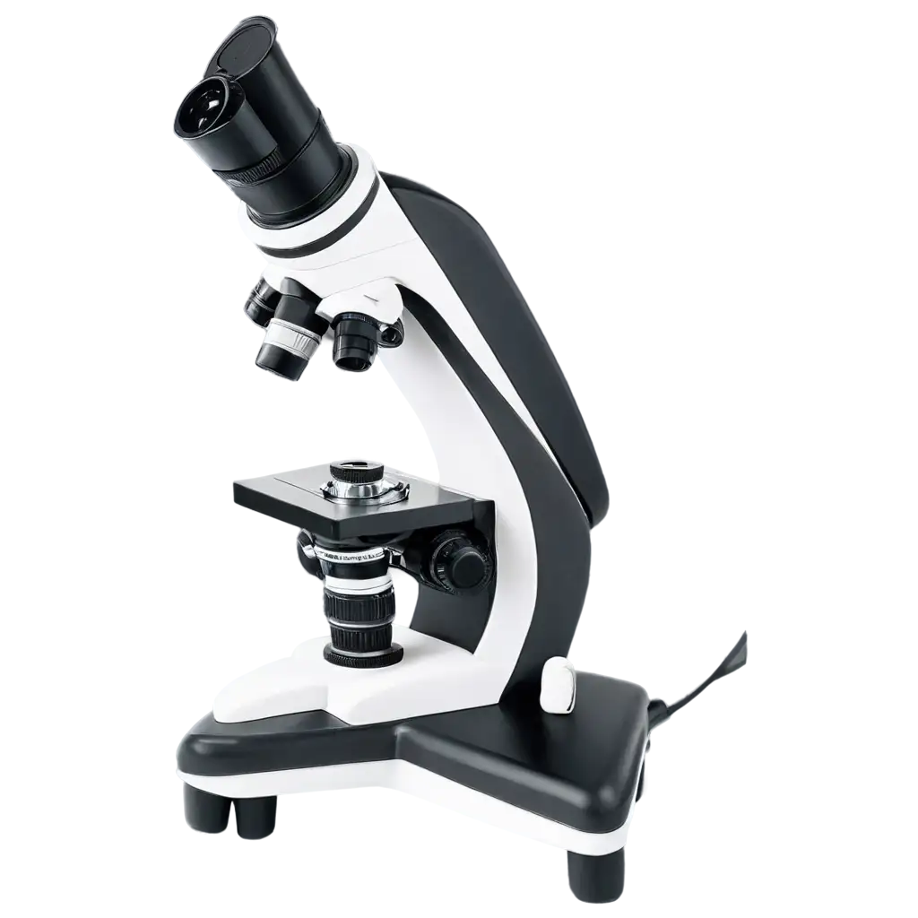 Microscope-View-from-the-Side-in-BlackandWhite-PNG-for-Enhanced-Clarity-and-Detail