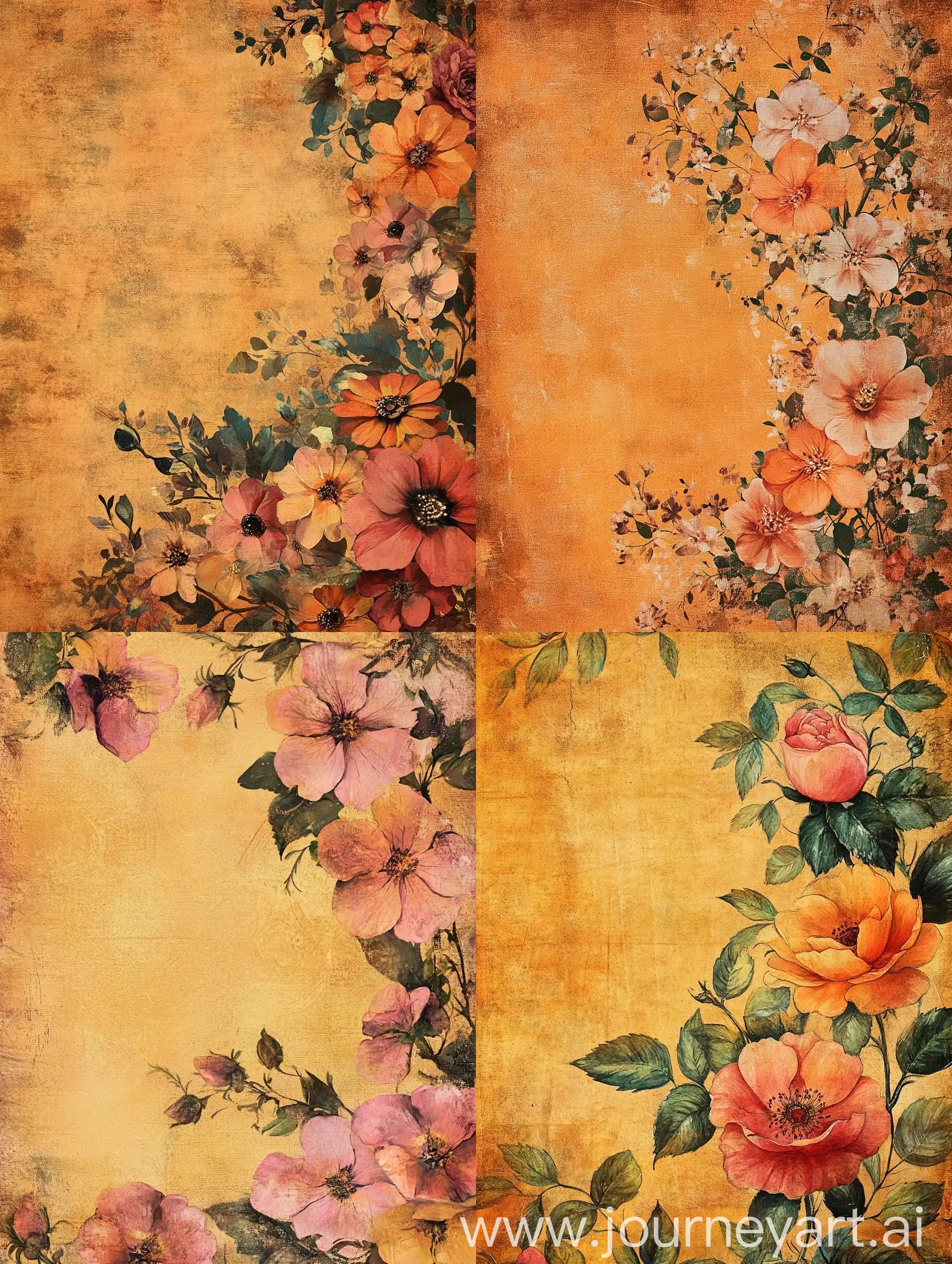 Floral-Vintage-Style-Scrapbook-Paper-for-Digital-Journals