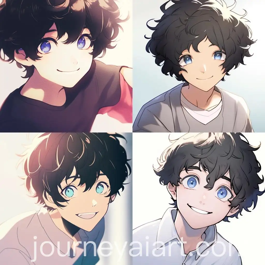 Smiling-Boy-with-Black-Curly-Hair-and-Blue-Eyes