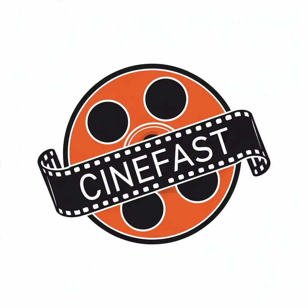 LOGO Design for CineFast Vector Design Featuring Movie Reel for the Entertainment Industry