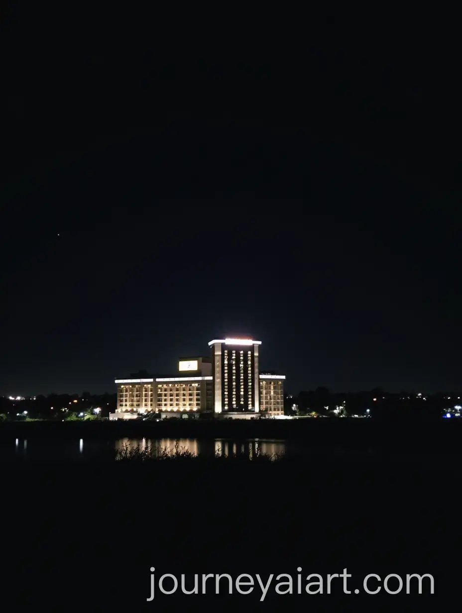 Pertamina-Building-at-Night-with-City-Lights-and-Skyscraper-Views