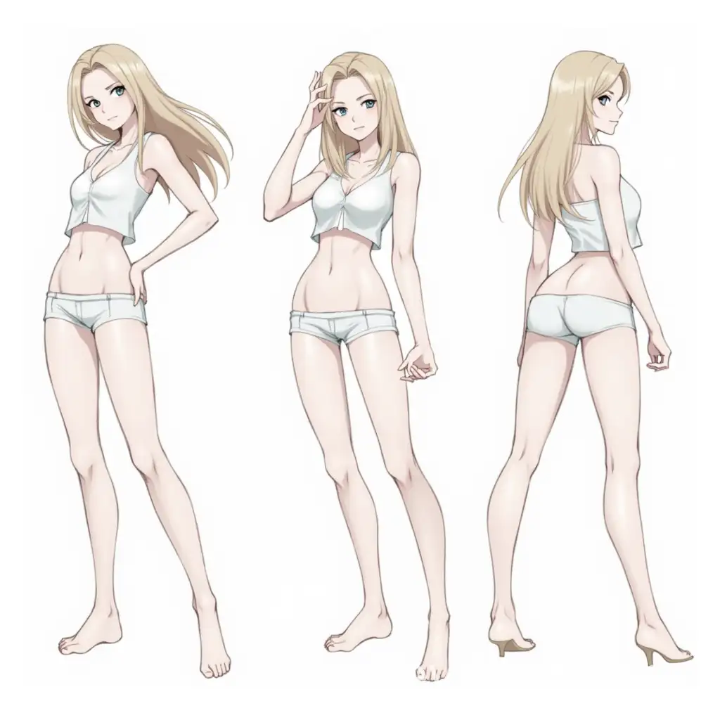 Female-Anime-CharacterAI-Image-Prompt-Expansion-Design-Sheet-with-Dynamic-Poses-and-Expressions