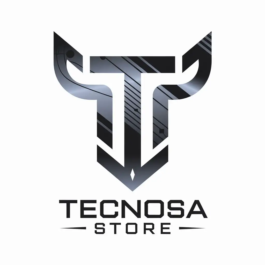 LOGO Design for Tecnosa Store Advanced Technology and Future Products Theme with Modern Style