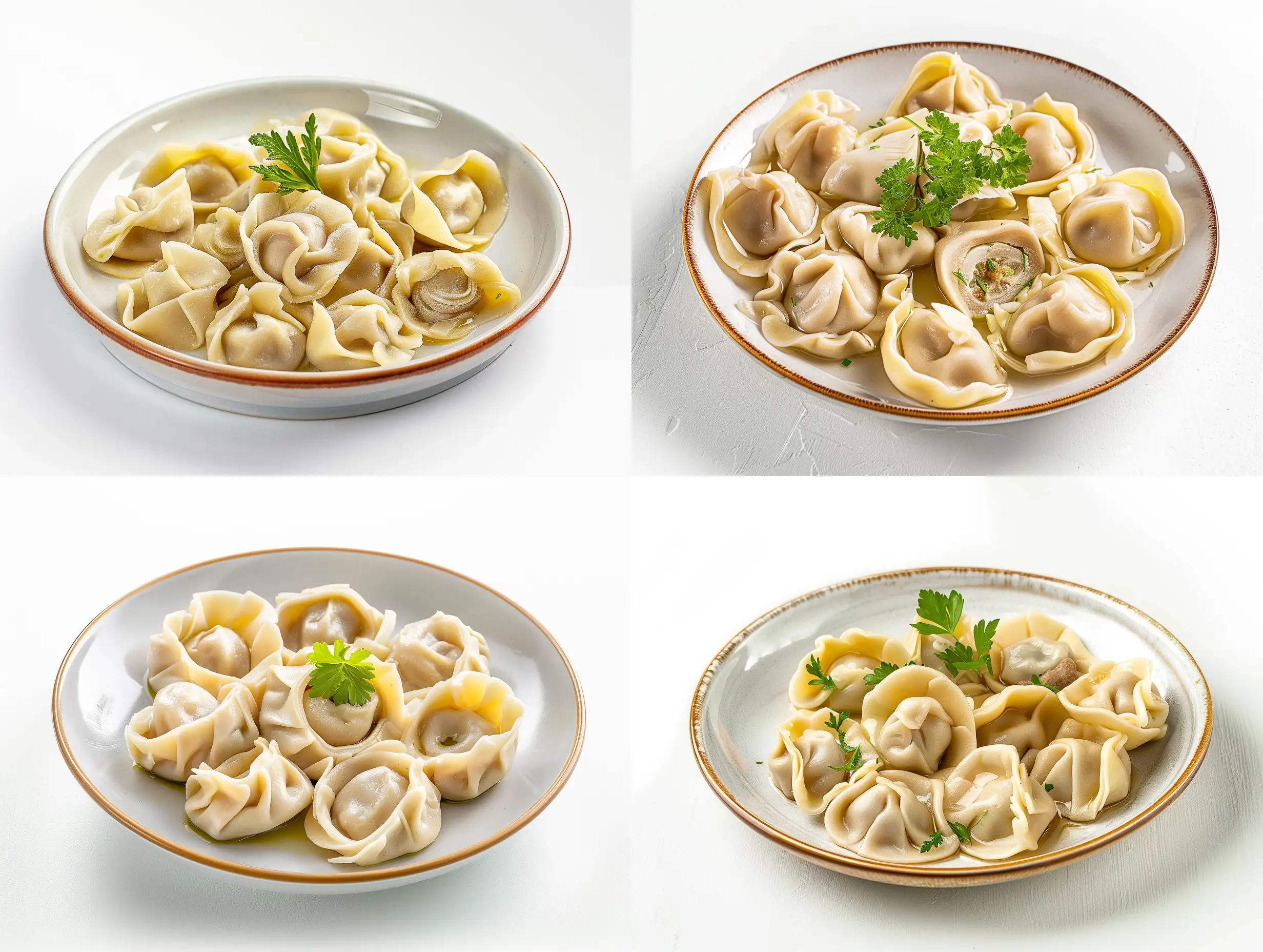 Studio-Shot-of-Pelmeni-on-Plate-Promotional-Photo-on-White-Background