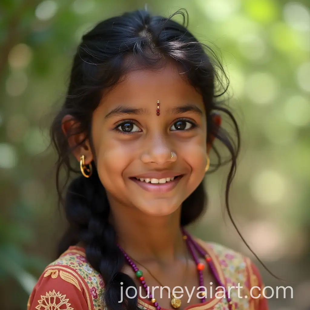 Sri-Lankan-Girl-in-Traditional-Attire