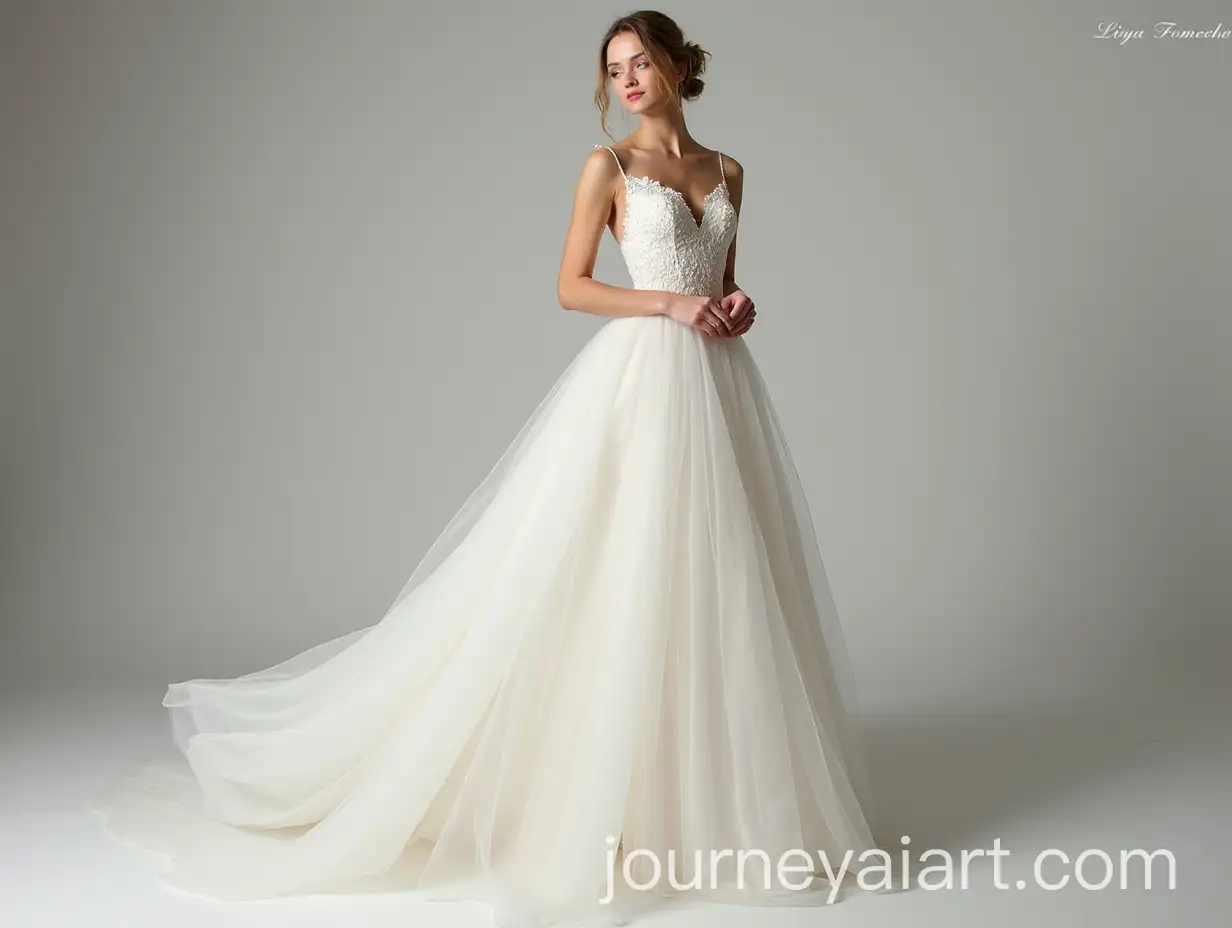 Liliya-Fomenko-BridalAI-Art-Prompt-Expansion-Dress-with-Delicate-Lace-and-Chiffon-Skirt-in-Photo-Studio