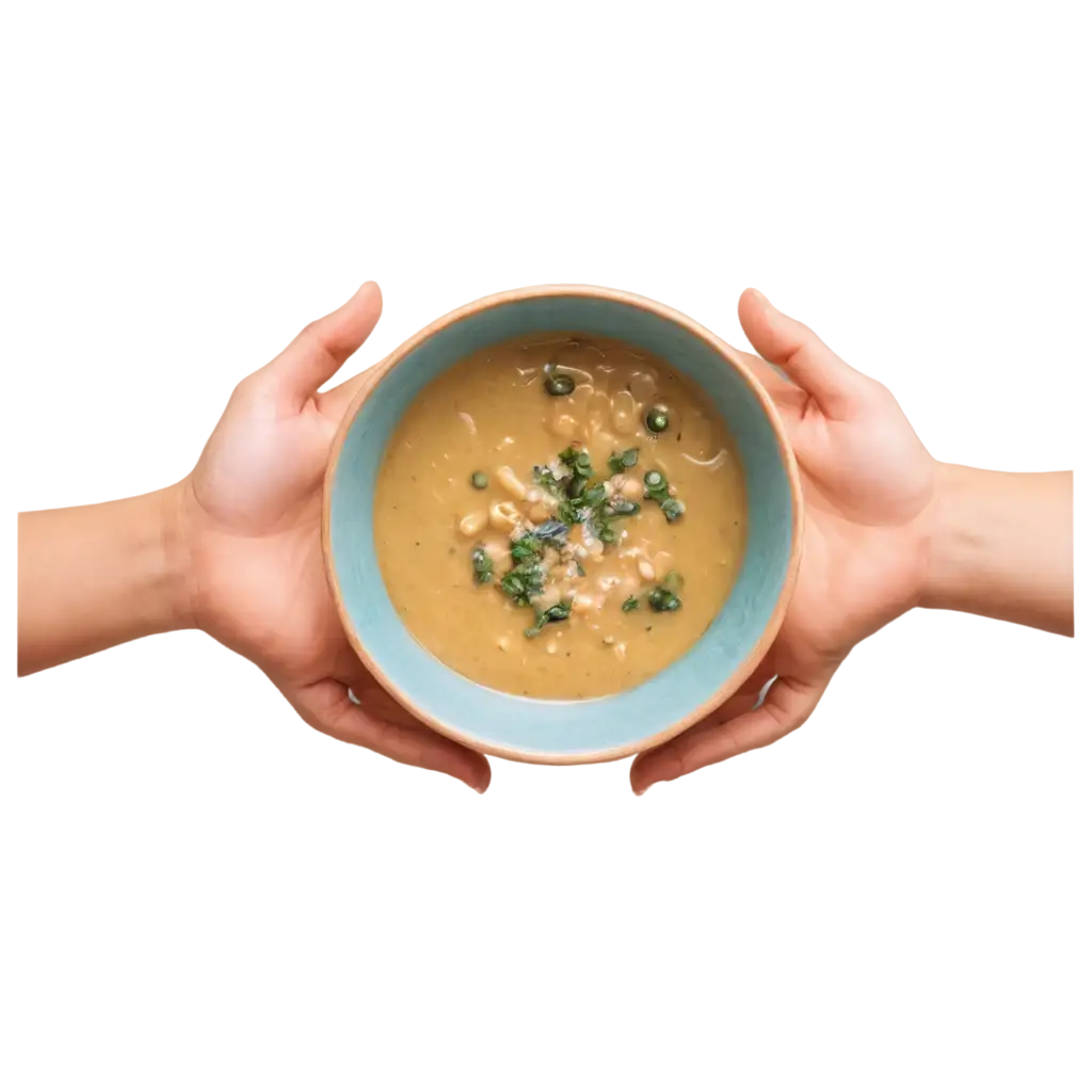 Elevate-Your-Visual-Content-with-a-Stunning-PNG-of-Two-Hands-Holding-a-Bowl-Perfect-for-Various-Applications