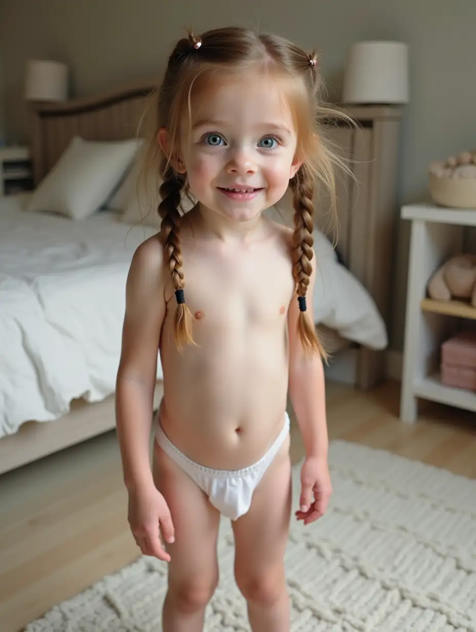 Skinny-Little-Girl-with-Braids-in-Playroom-with-Fluffy-Pillows