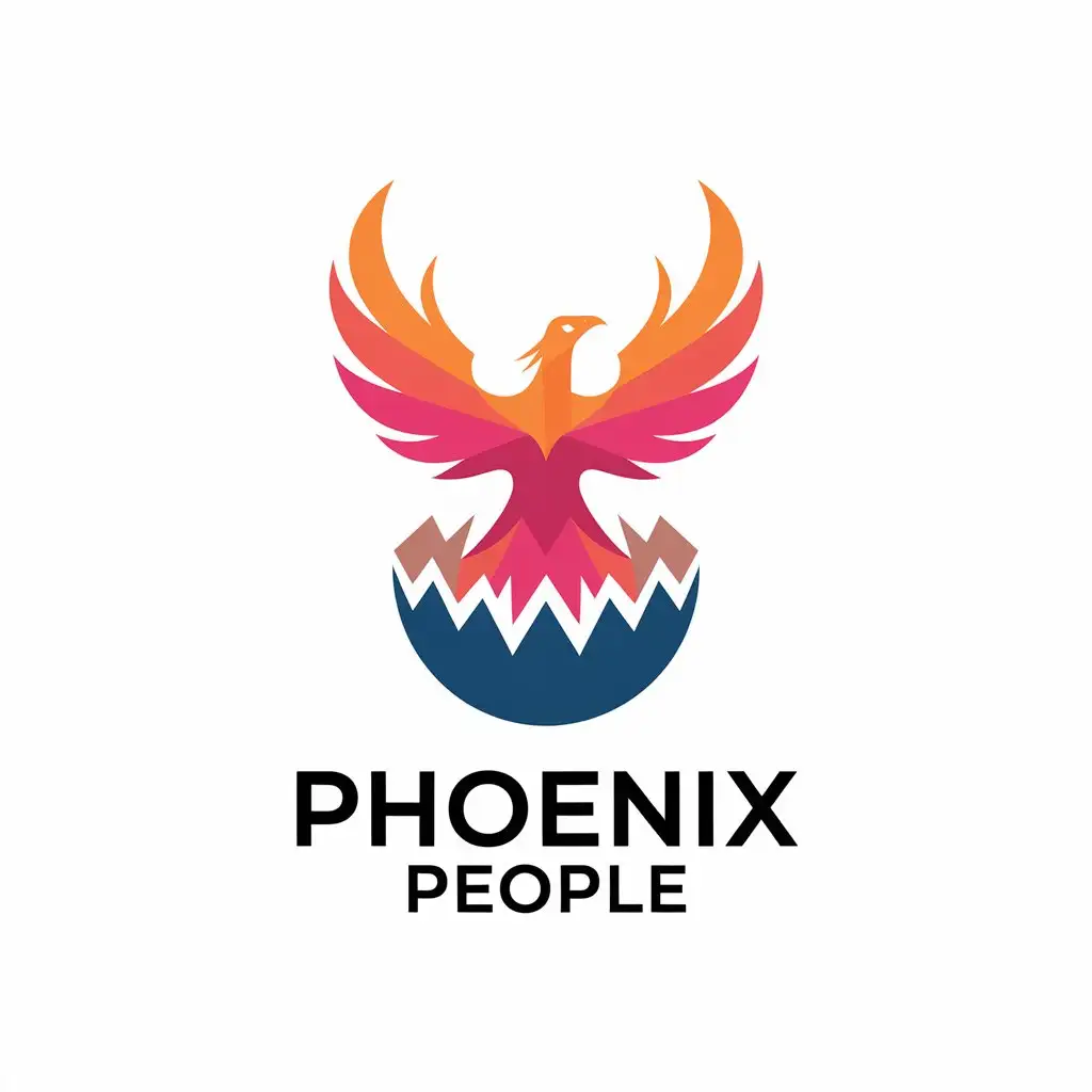 LOGO-Design-For-Phoenix-People-Elegant-Phoenix-and-Egg-Symbol-in-Vector-Style