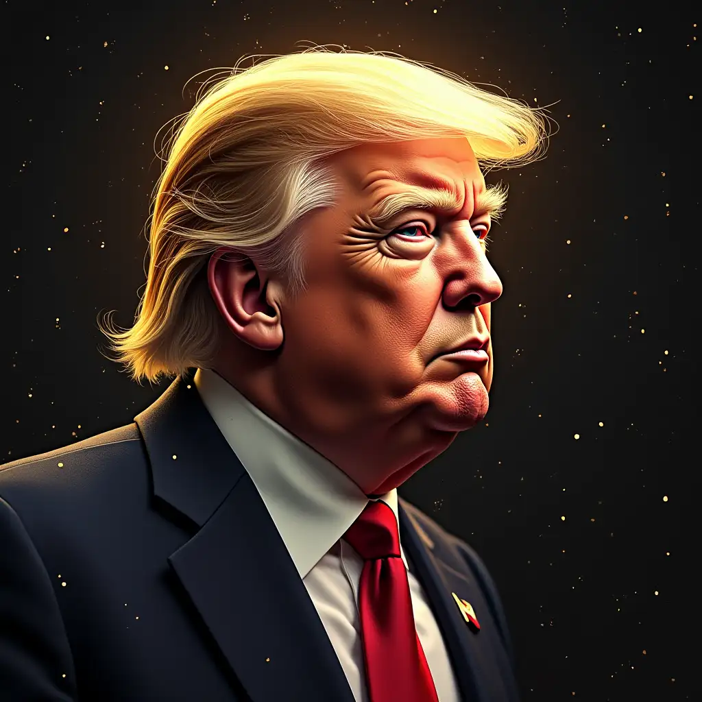 Create Trump memcoin image : Trump Maga 4 ever