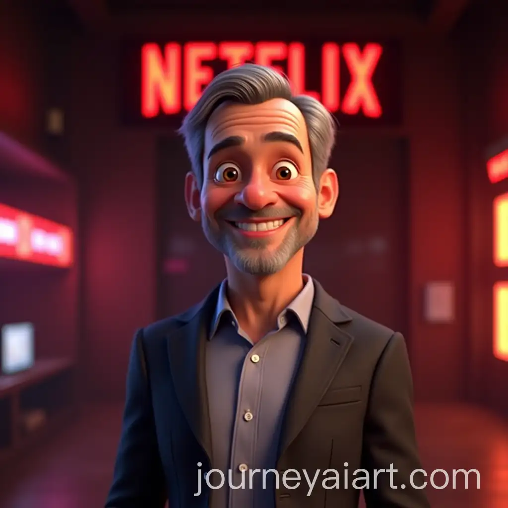 3D-Animated-Portrait-of-Reed-Hastings-with-NetflixTheAI-Art-Prompt-Expansionmed-Background