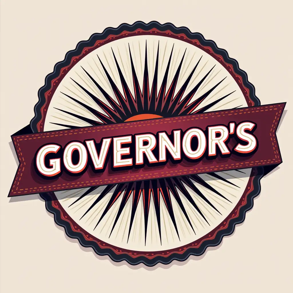 (GOVERNOR'S text logo), woman store clothing logo, bright colors, high detailed, 8k resolution