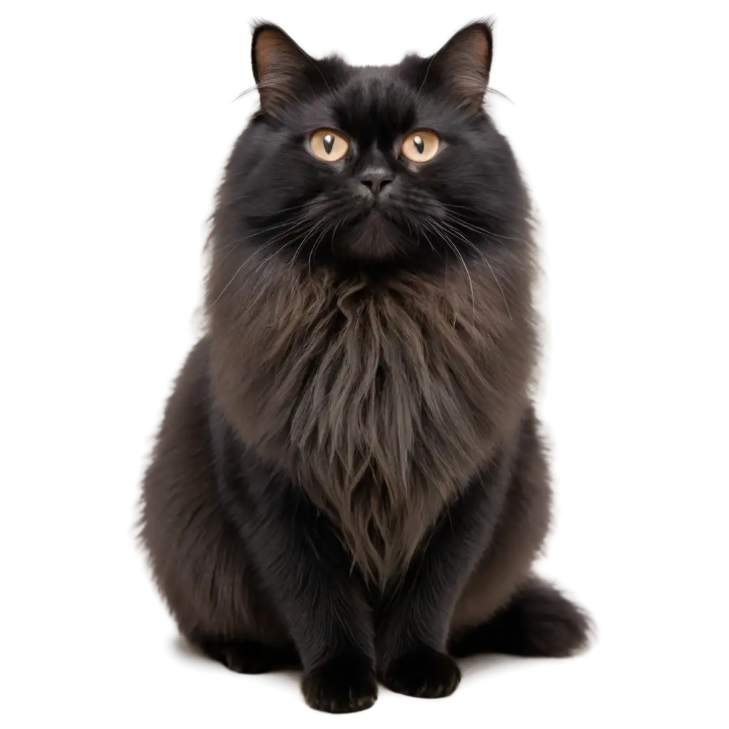 Black-Longhair-Fat-Cat-PNG-Image-HighQuality-Visual-Content