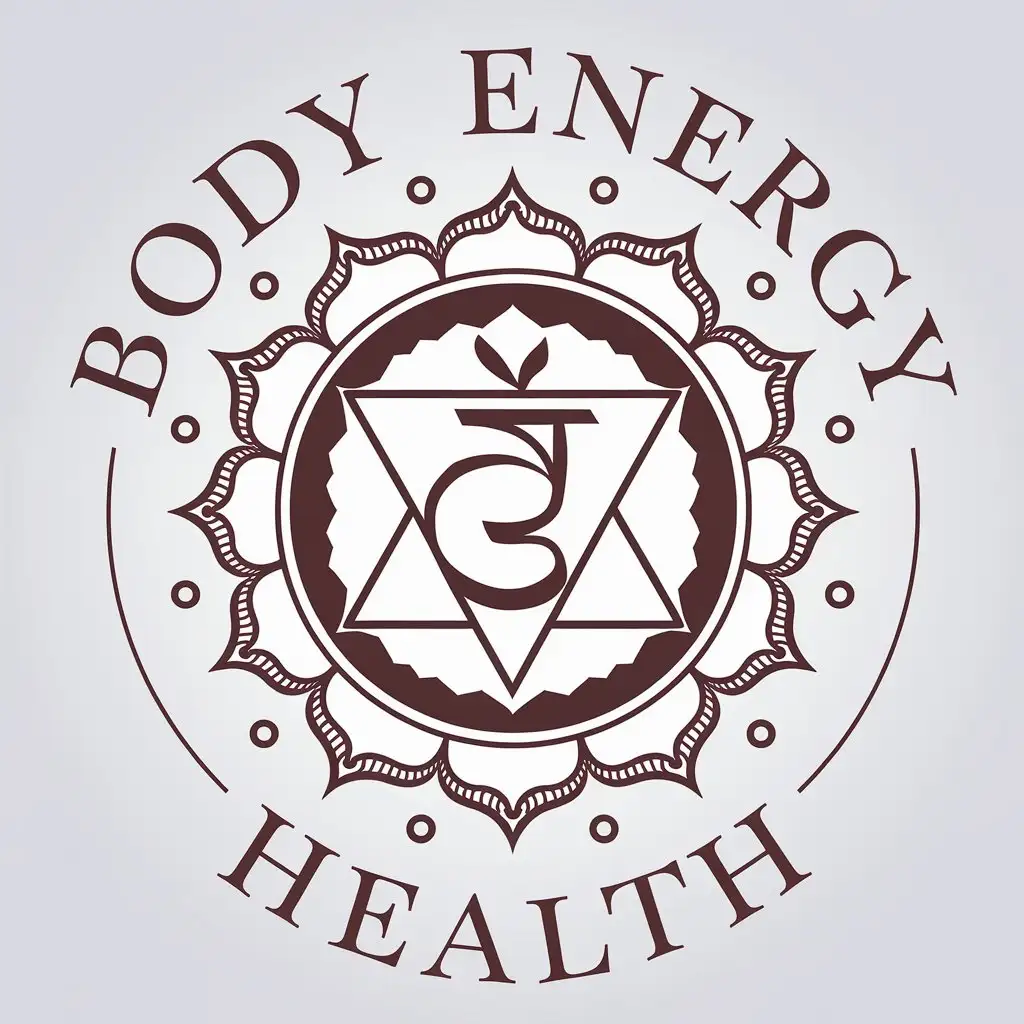 LOGO-Design-for-Body-Energy-Health-Fusion-of-Chakra-Symbols-with-Indian-Style-Lettering