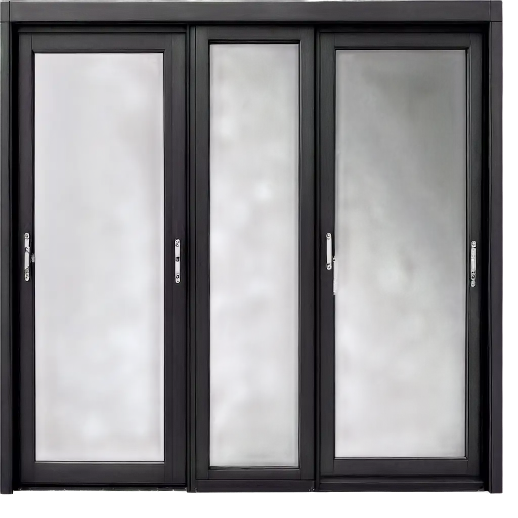 Modern-Aesthetic-UPVC-Dark-Sliding-Doors-PNG-for-Clear-HighQuality-Visuals