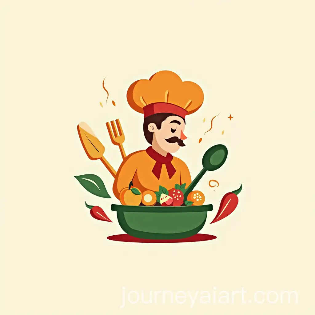 Culinary-Logo-Design-for-Telegram-Channel-with-Cozy-Warm-Theme