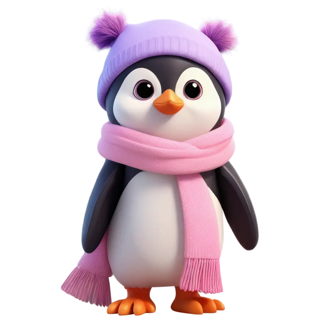 Cute-Cartoon-Penguin-in-Hat-and-Scarf-PNG-Image-for-Cozy-Designs-and-Visuals