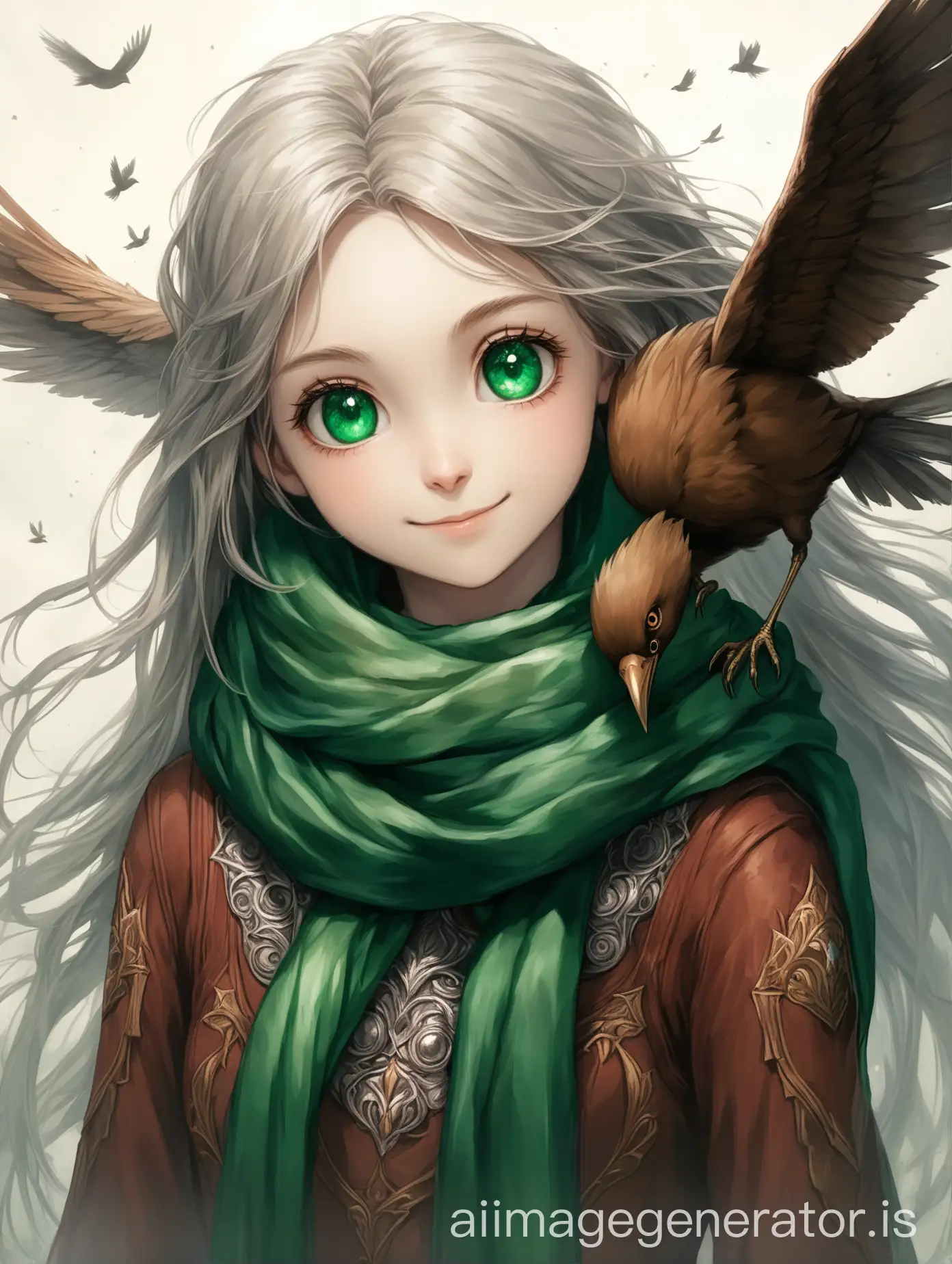 Tall-Young-Girl-with-Silver-Eyes-Red-Hair-and-Emerald-Scarf