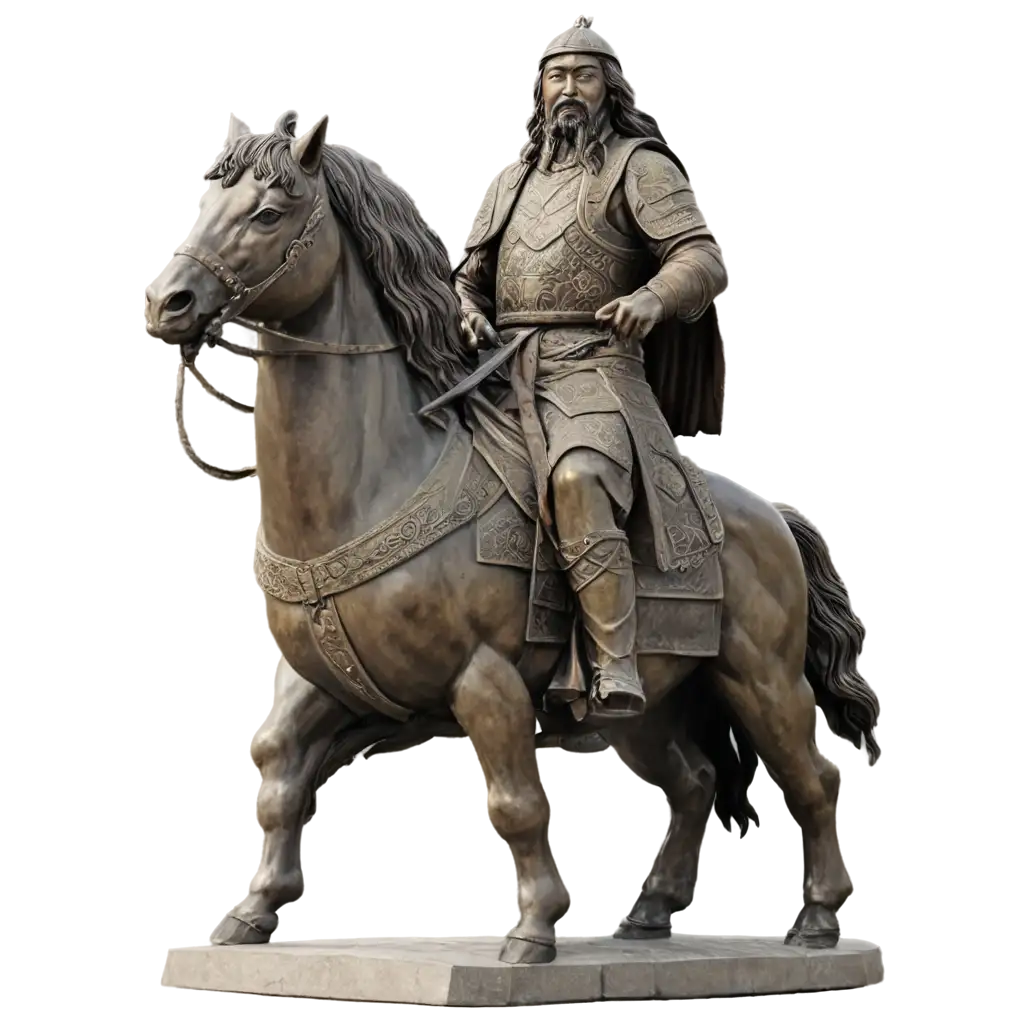 HighQuality-Genghis-Khan-Statue-PNG-Image-for-Historical-and-Cultural-Use