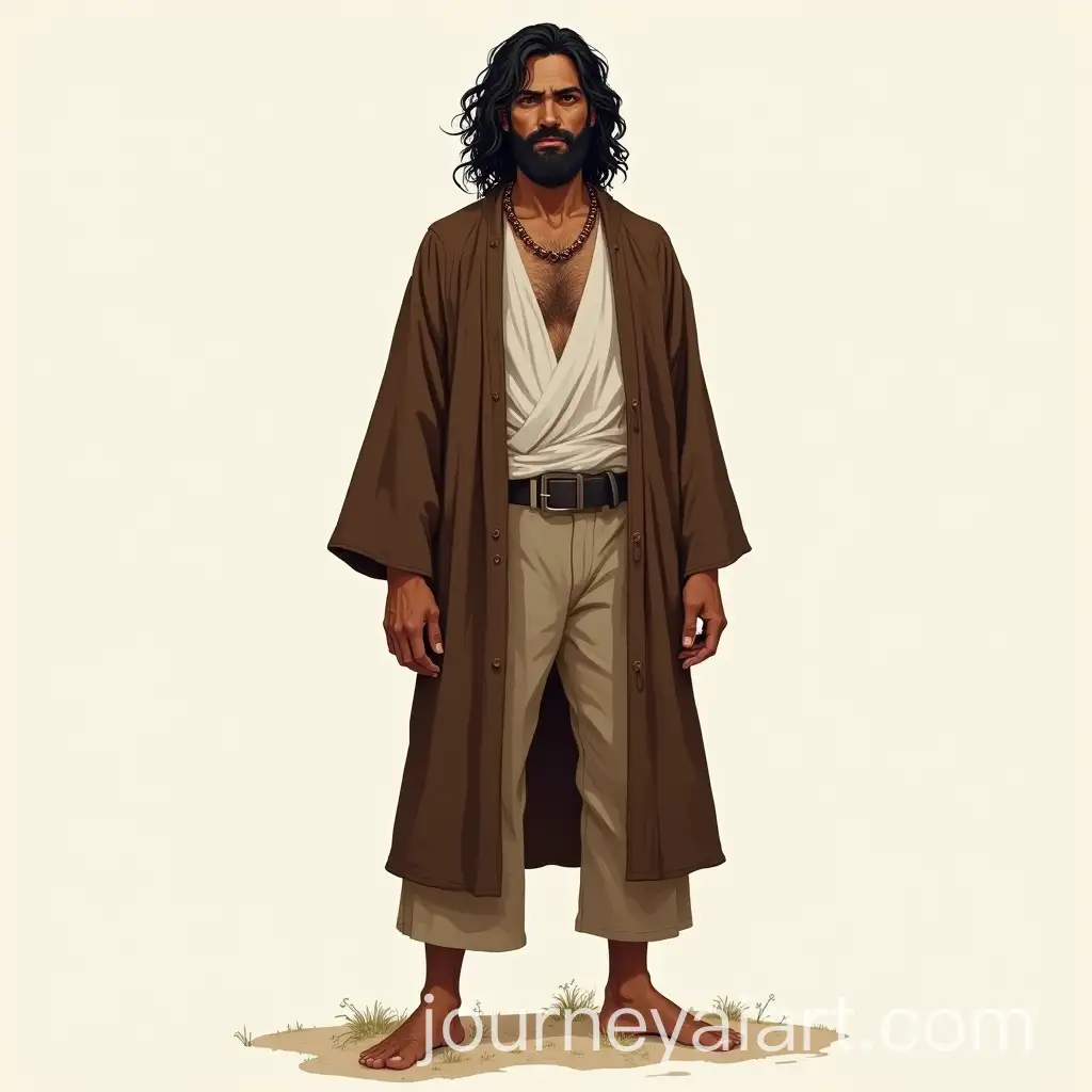 MelanchAI-Image-Prompt-Expansionolic-Tribal-Catholic-Man-in-Brown-Robe-with-Wavy-Black-Hair