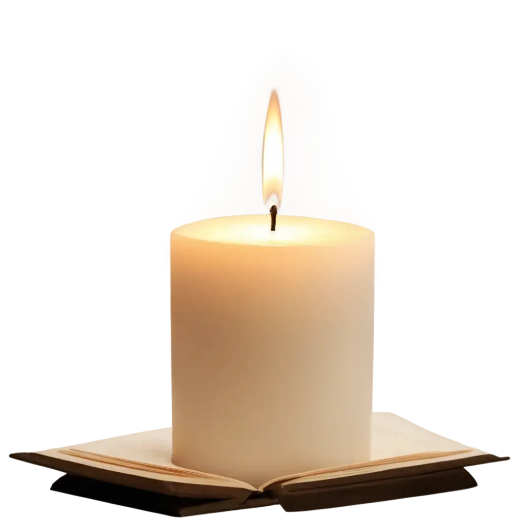 Enhance-Your-Content-with-a-PNG-Image-of-a-Book-with-Candle