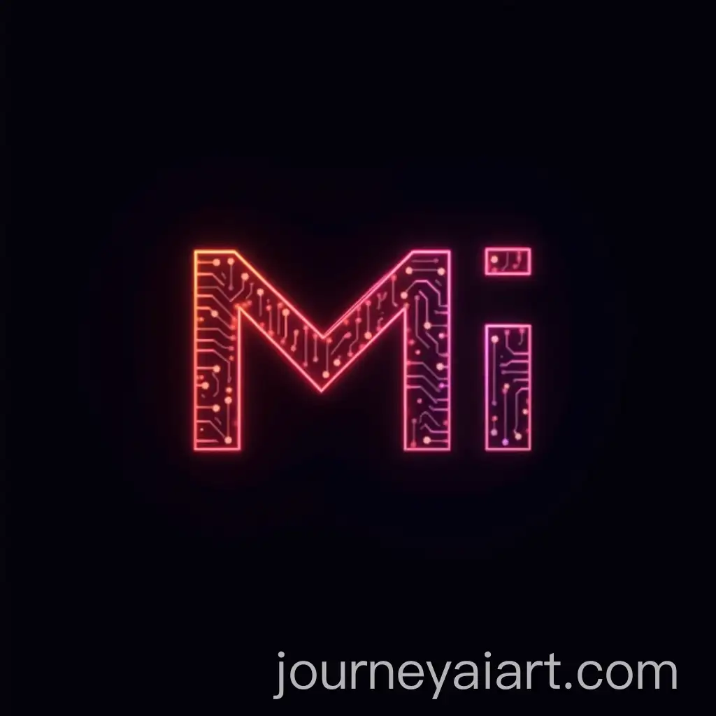 Futuristic-3D-Logo-Design-with-PCB-Circuit-Elements-in-Red-and-Violet