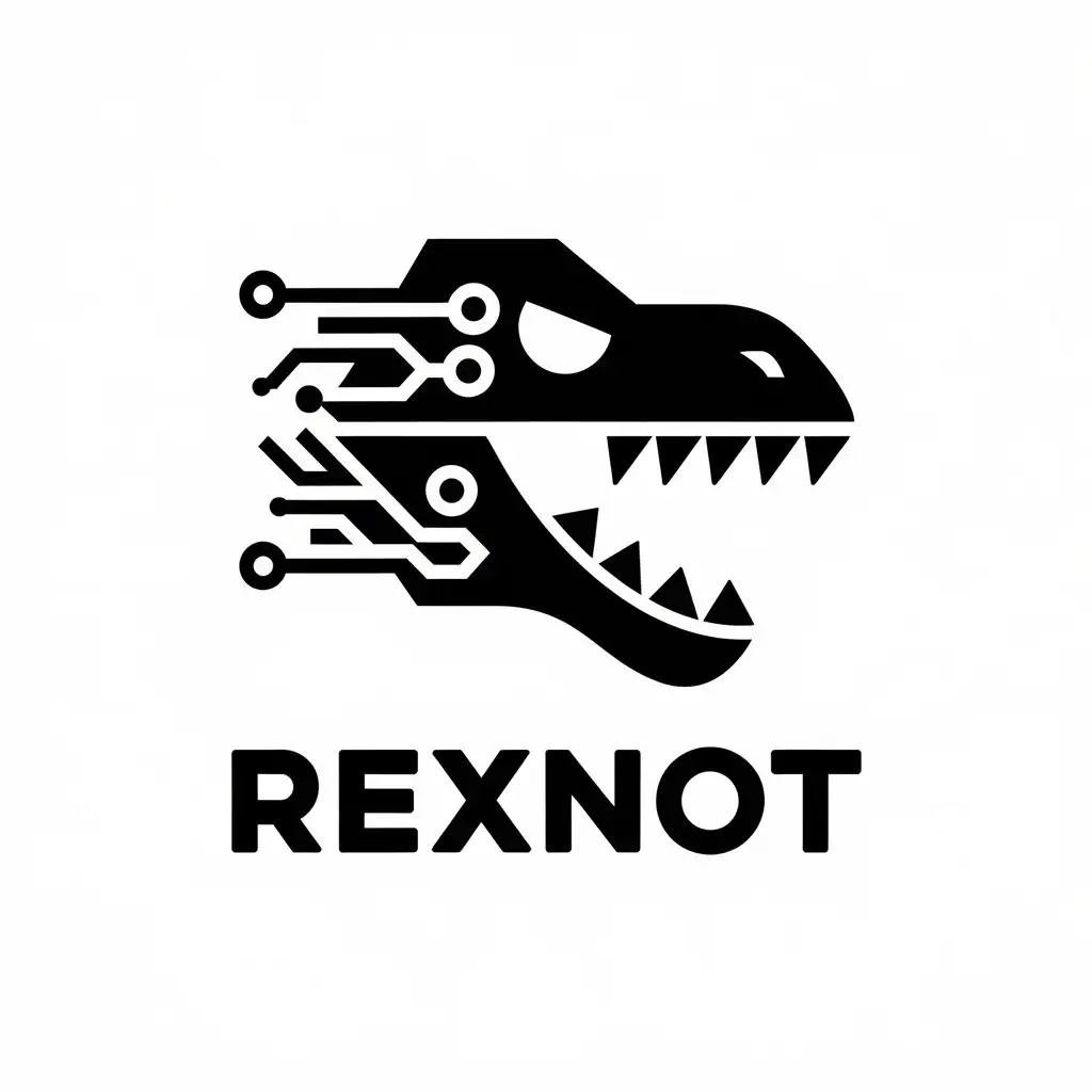 LOGO-Design-For-Rexnot-Modern-Text-with-Tire-Symbol-for-Technology-Industry