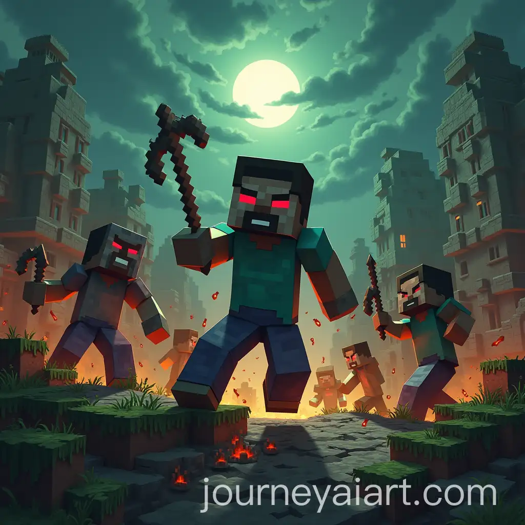 Zombie-Apocalypse-Adventure-in-Minecraft-Book-Cover-by-Dima-Egorov-and-Fayoz-Rasuli