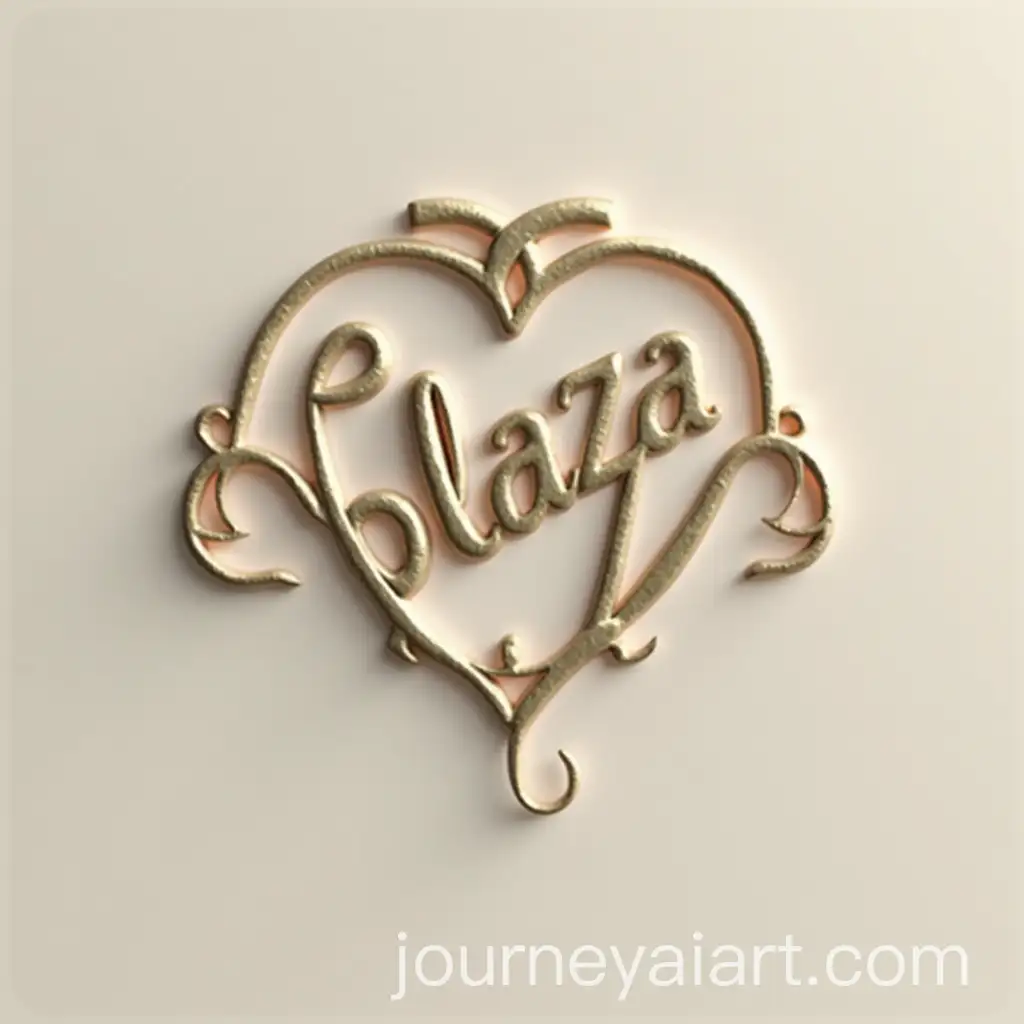 3D-Logo-Design-for-Plaza-Hair-Salon-with-Modern-and-Minimalist-Aesthetic