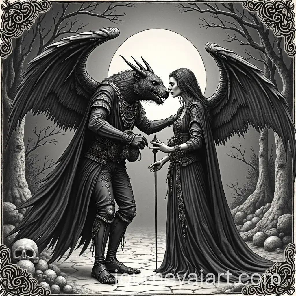 Engraved-Gothic-Art-of-Schirach-Boss-Fight-in-Romancing-Saga-Minstrel-Song