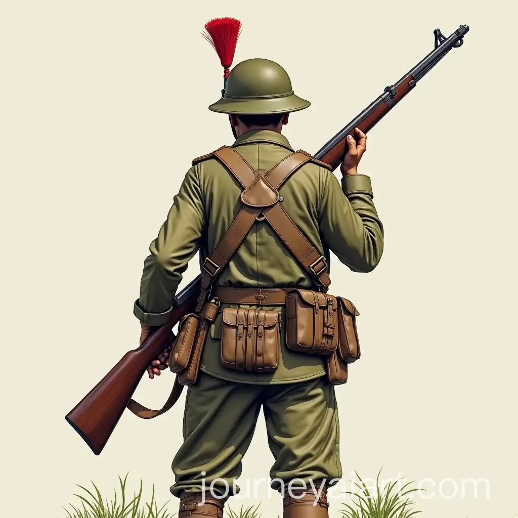 World-War-2-Indian-Army-Soldier-in-Full-Combat-Gear-with-Lee-Enfield-Gun-Back-Pose
