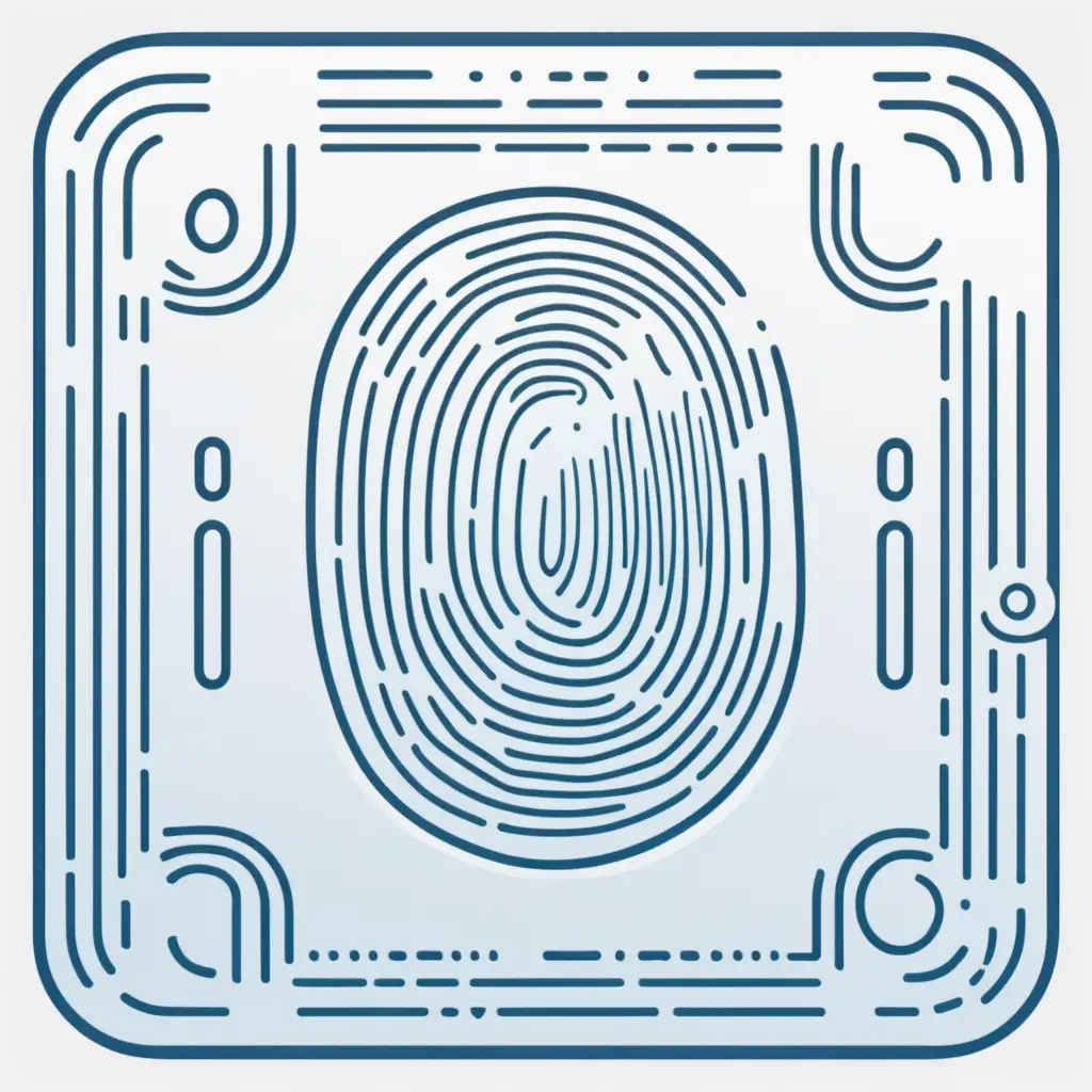 Entrance-Permission-Management-Module-Fingerprint-Icon-Design