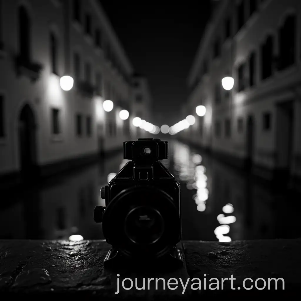 Noir-Style-CloseAI-Art-Prompt-ExpansionUp-of-Vintage-35mm-Film-Camera-Over-Venetian-Canal-at-Night