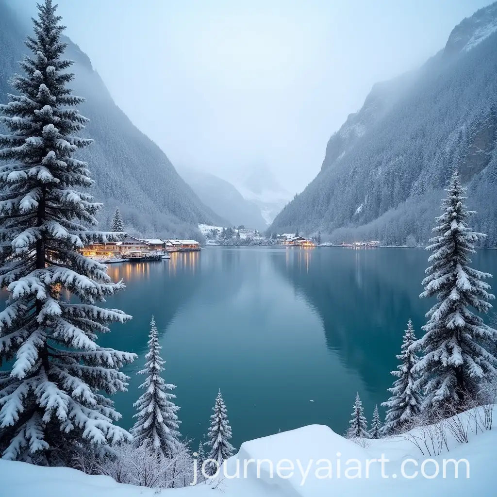 SnowCovered-Lake-Annecy-with-Snowy-Mountains-and-Winter-Landscape