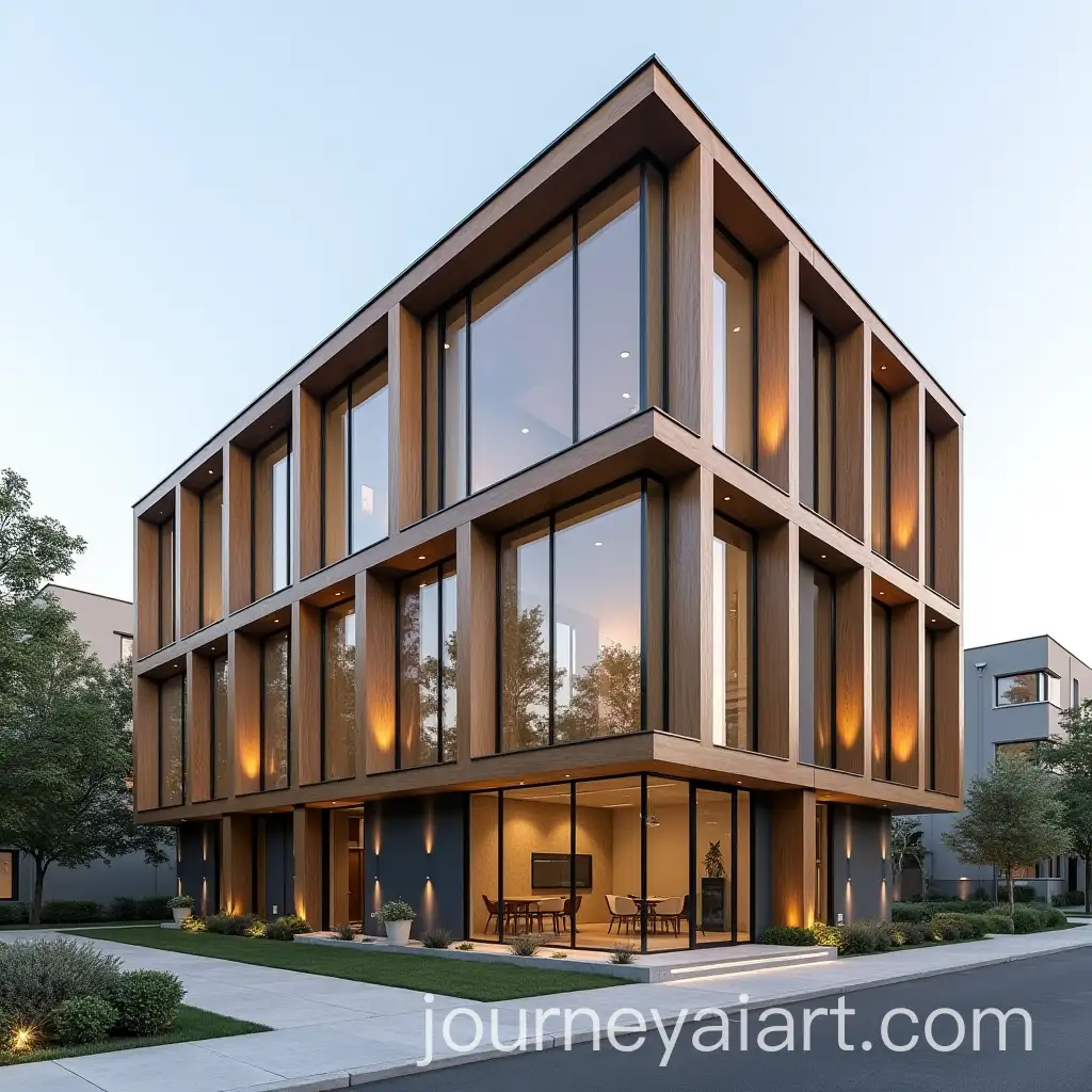 Modern-Office-Building-with-Veneer-Cladding-Design