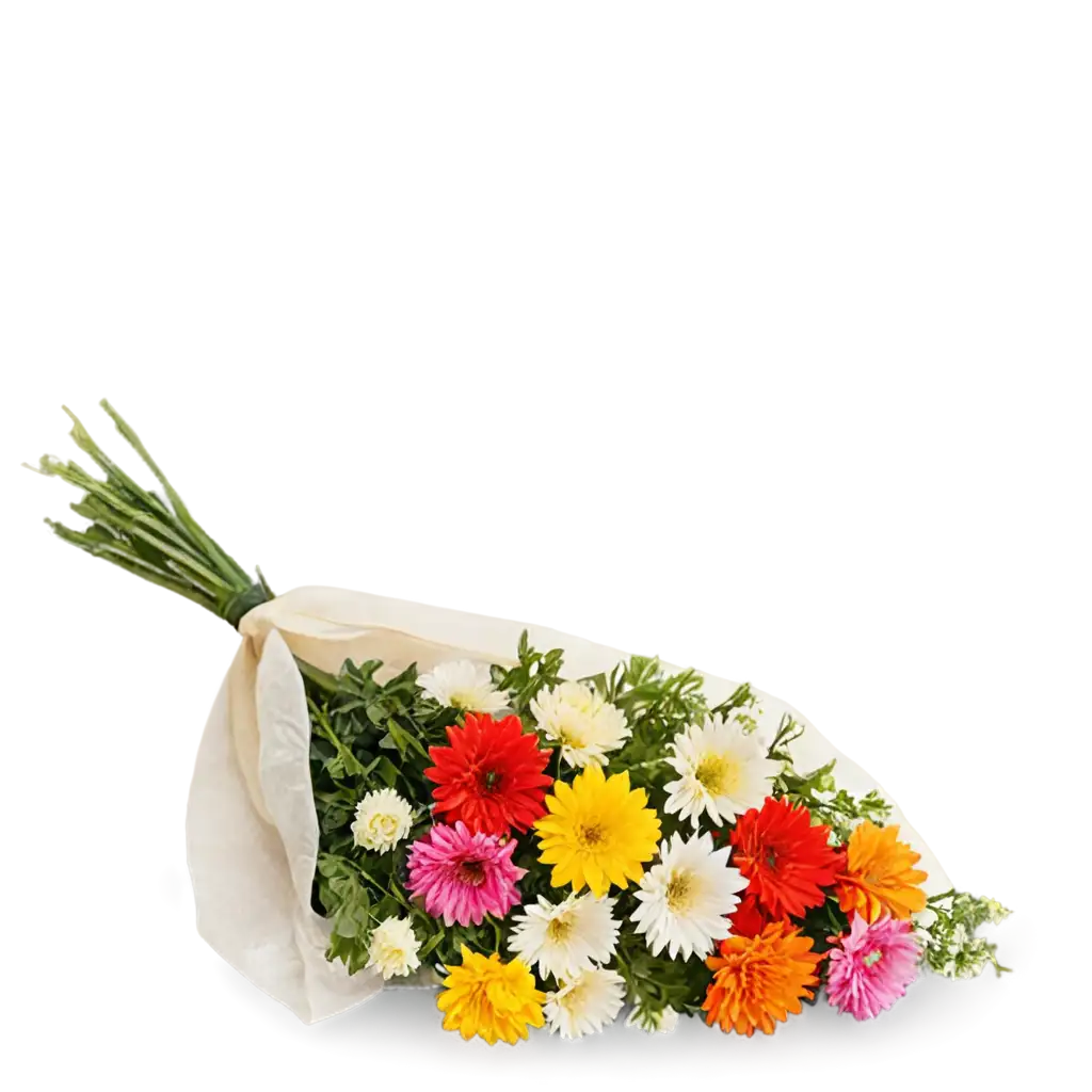 Vibrant-PNG-Image-of-a-Realistic-MultiColored-Chrysanthemum-Flower-Bunch