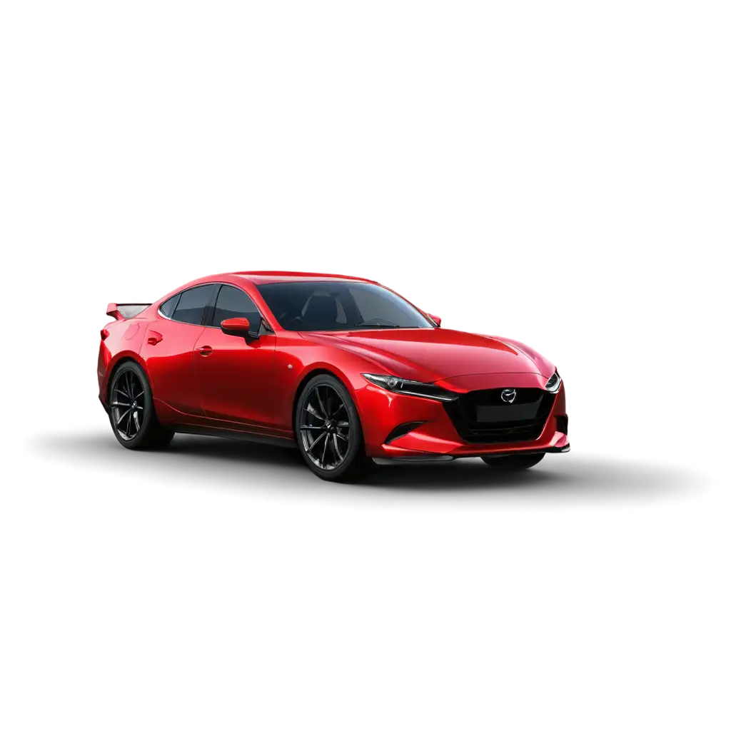 Stunning-Mazda-RX-Red-Car-PNG-Image-HighQuality-Cinematic-Front-Shot-with-Spoiler