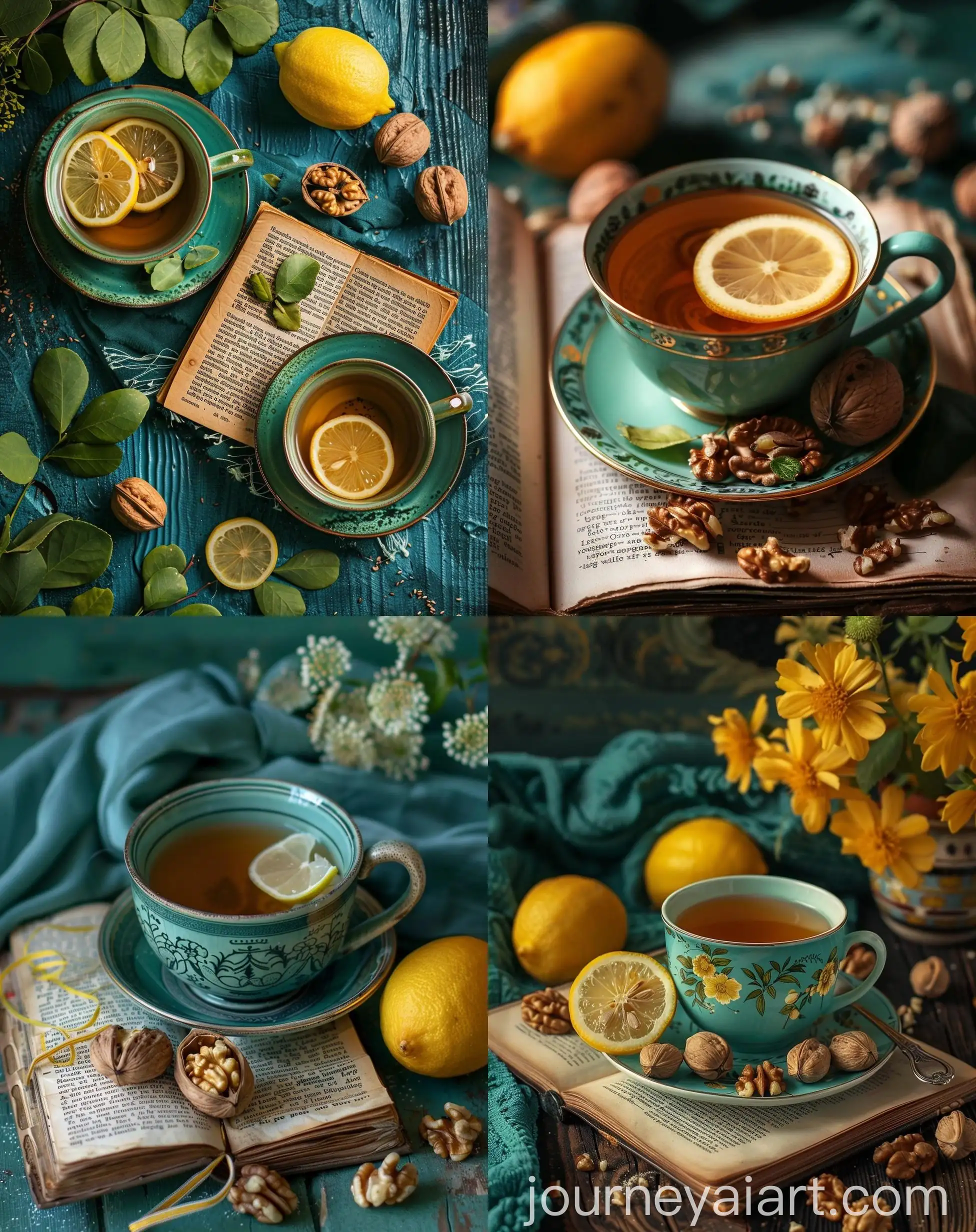 Joyful-Celebration-of-Nature-Tea-with-Lemon-and-Walnuts