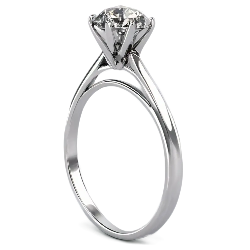 Stunning-Silver-Diamond-Ring-PNG-HighQuality-Image-for-Jewelry-Enthusiasts