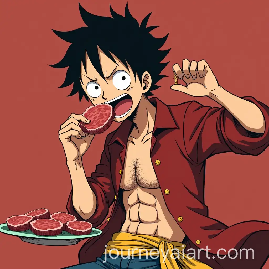 AI-Art-Prompt-ExpansionLuffy-from-One-Piece-Enjoying-a-Giant-Meat-Bone