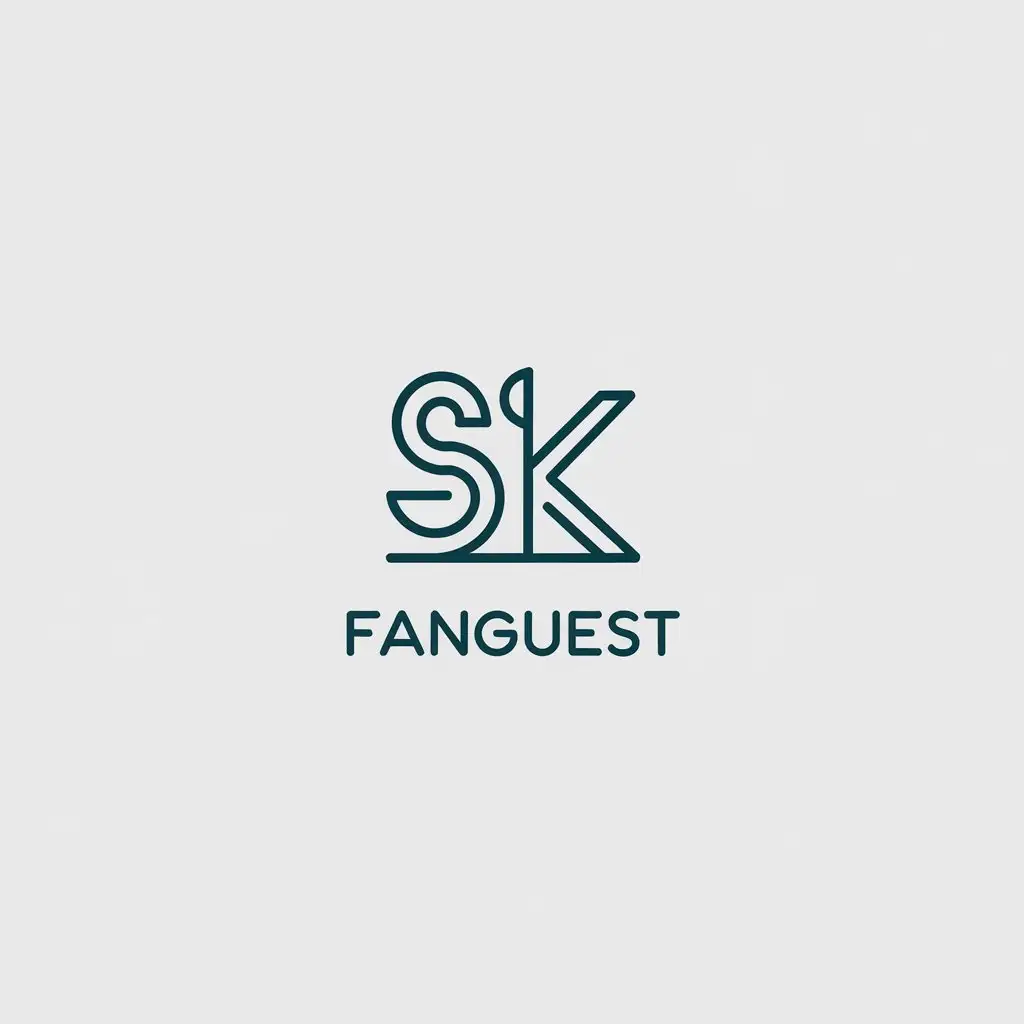 LOGO-Design-For-Fanguest-Minimalistic-SK-Logo-Design-for-Restaurant-Industry