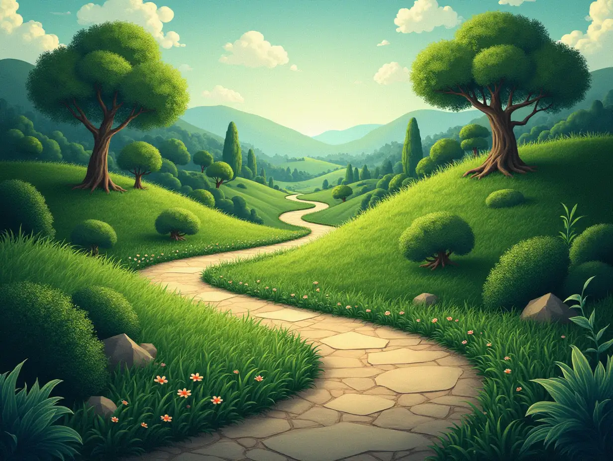 Lush-Green-Landscapes-with-Winding-Paths