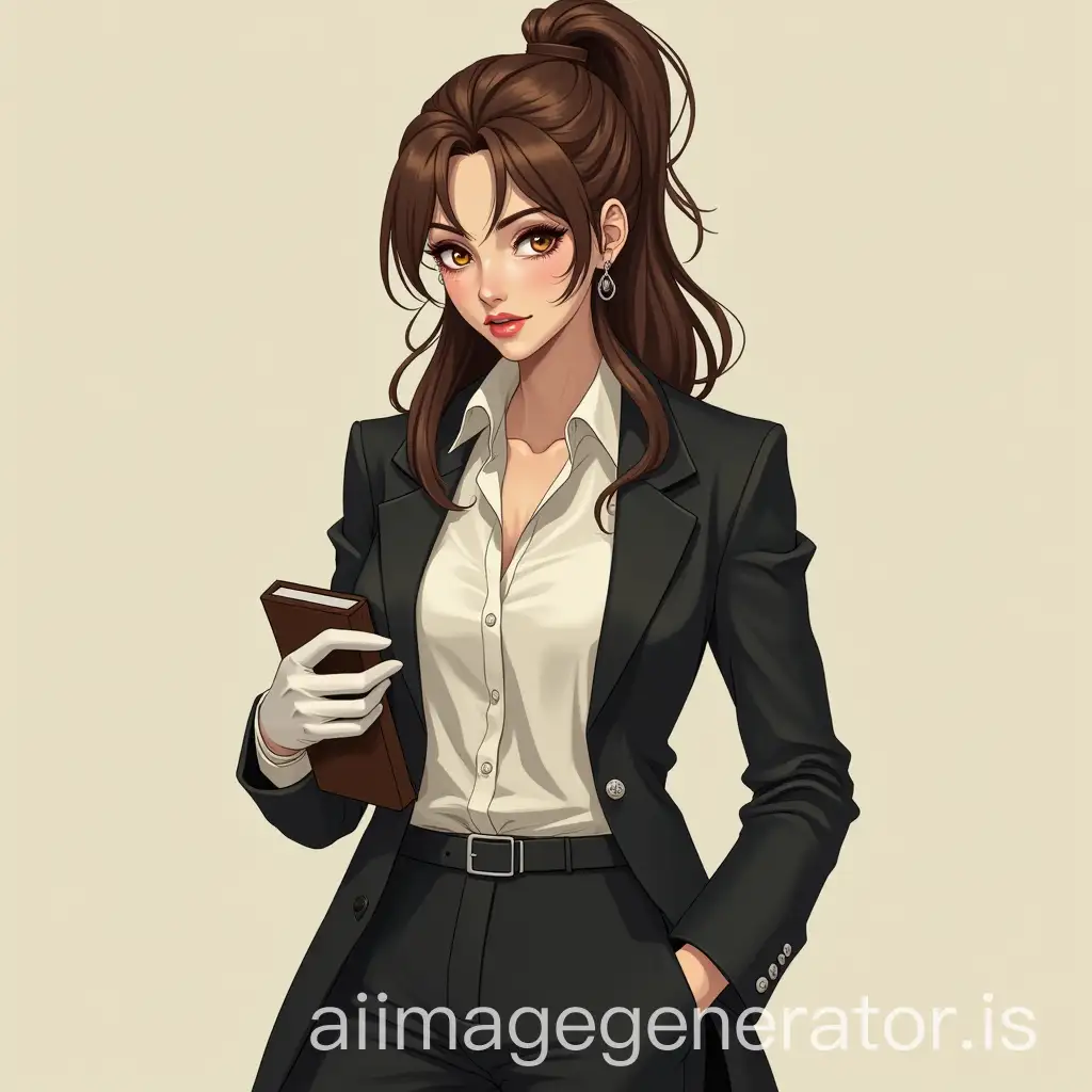 Female-Detective-in-Business-Attire-with-Notebook-and-Tools