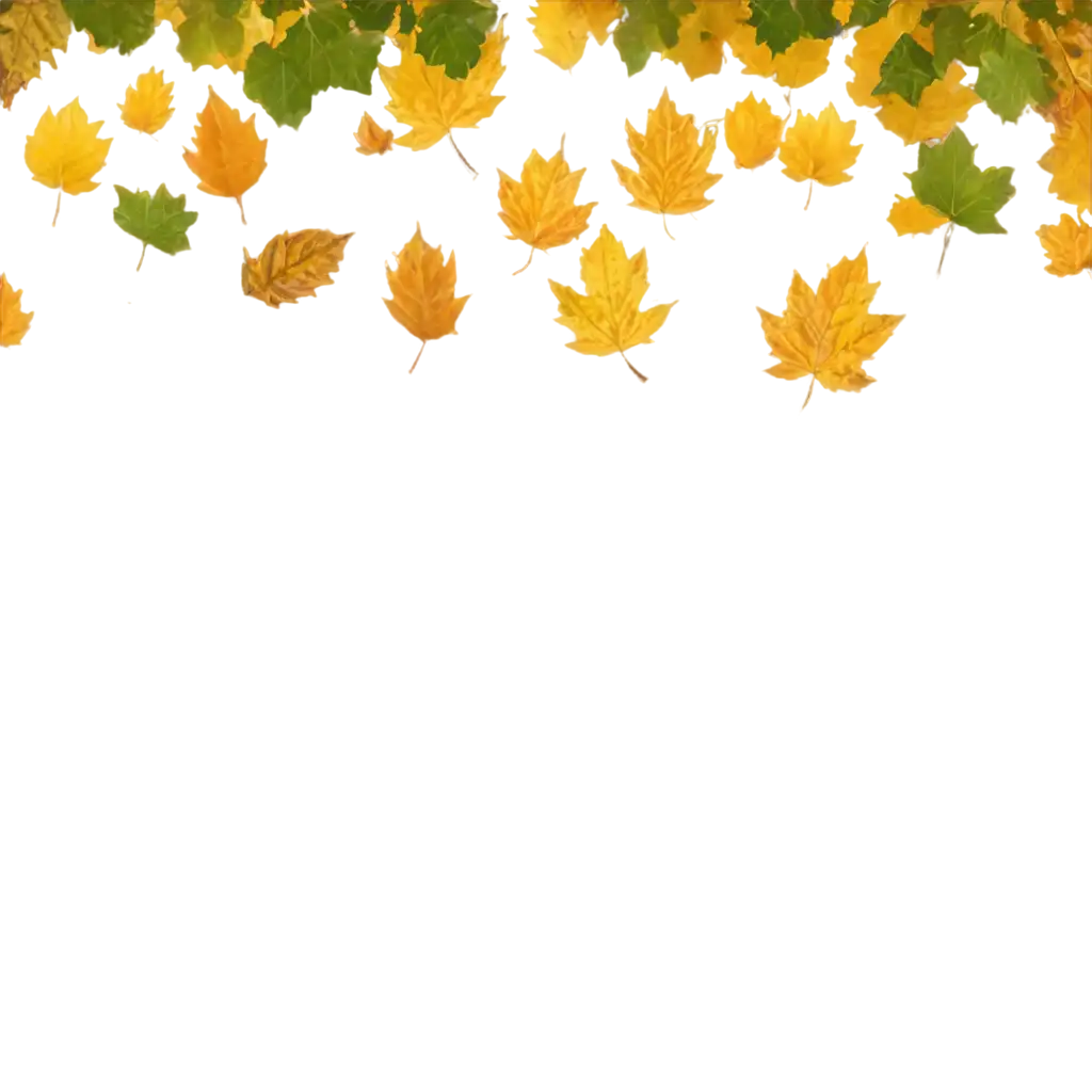 Autumn-Leaves-in-Yellow-and-Green-Colors-Flying-in-the-Air-PNG-Image-for-Crisp-HighQuality-Visuals