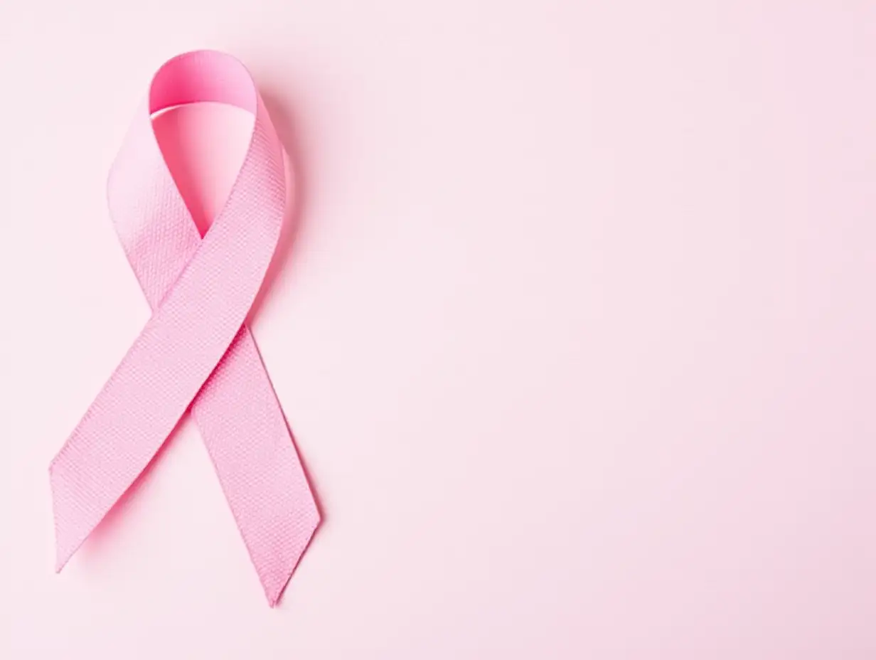 Breast-Cancer-Awareness-Pink-Ribbon-on-Pastel-Paper